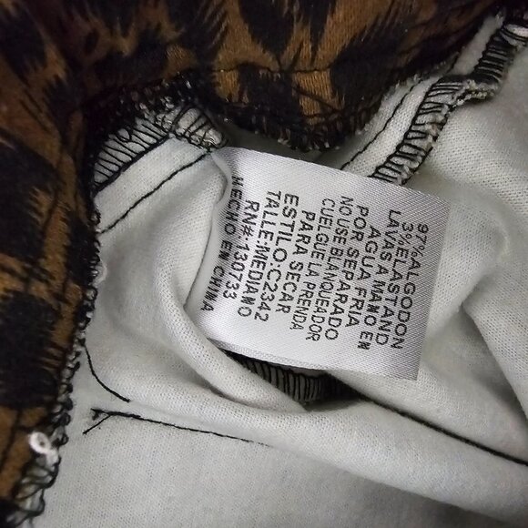 💥213 Umgee Animal Print Moto Pull On Jegging Pants - Picture 6 of 8